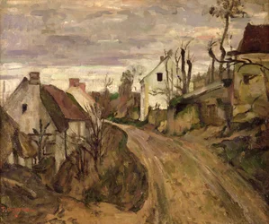 La strada del villaggio, Auvers, c.1872-73